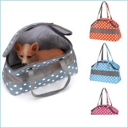 Dog Car Seat Covers Dog Car Seat Ers Soft-Sided Bag Travel Cat Carriers Portable Backpack Cage Breathable Small Airplane Homeindustry Dh4Yh