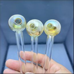 Pipes Smoking Manufacture Hand-blown hookah New hot selling thickened mixed color bubble glass straight burning pot smoking set