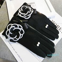 Fingerless Gloves Winter Women Gloves For Touch Screen Cashmere Mittens Female