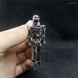 Pendant Necklaces 2022 Polishing Rotatable Skull 316L Stainless Steel Fashion Zombie Mens