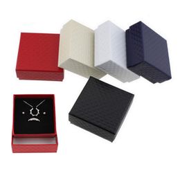 -Diamantmuster Schmuckschachtel Ohrringe Halskette Armband Display Hülle Schmuck Geschenkverpackungsschachtel