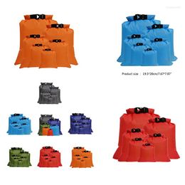 Storage Bags 6 Pcs Outdoor Portable Waterproof Dry Bag Camping Hiking Canoe Floating Boating Ultralight Backpack Pouch