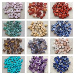 Hot Selling Trendy Assorted Natural Stone Charms Mixed Irregular Shape Quartz Agate Pendants Jewelry