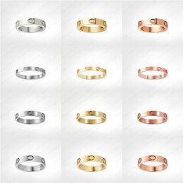 anello d'amore anelli da uomo anelli da uomo classici designer di lusso gioielli donne in lega in acciaio in acciaio rosa d'oro oro rosa in oro non si dissolve mai non 320f2019
