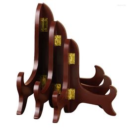 Hooks 1Pcs Wooden Bracket Home Decor Universal 5/6/7/8 Inch Po Display Stand Picture Decorating Base Multifunction Rack