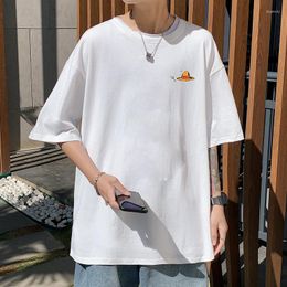 Men's T Shirts Men's Cotton Anime T-shirt Funny Mens Summer Tshirts Male Oversized Tee 5XL Casual Shirt For Man Streetwear
