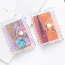 Storage Bags Transparent Laser PVC Holder Women Card Case Organizer Wallet Fashion Clear Passport Cards SN200