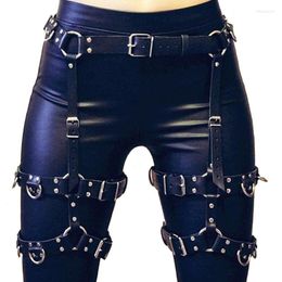 Belts 2022 Street Rave Punk Body Leg Harness Fetish Lingerie Women Gothic Garter Rivet Leather Straps Accessory