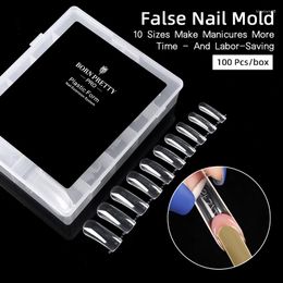 False Nails BORN PRETTY Pro Nail Tips 100 Pcs/box Mold For Finger Extension Tool Quick Manciure Acrylic Tools