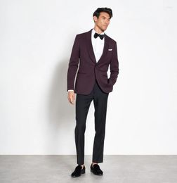 Men's Suits 2022 Latest Shawl Lapel Design Men's Blazer Fashion Wedding Party Groom Slim Fit Dress Casual Handsome One Button Jacket