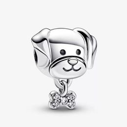 Pet Dog & Bone Charm 925 Sterling Silver Pandora Pendants Moments Pet for Fit Charms pandoracharm queen Bracelets Jewelry 792254C01 Andy Jewel