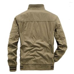 KEFITEVD Mens Winter Jackets Military Casual Workout Windbreaker Padded Warm Outdoor Coat Bomber Jacket Outerwear 