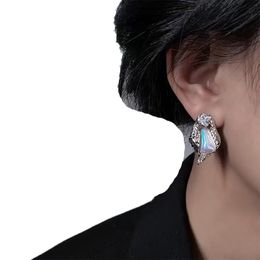 Dangle & Chandelier Trendy Lava Metal Symphony Pearl Stud Earrings For Women Shiny Zircon Statement Earring Boucle Oreille Fine Jewellery Gifts