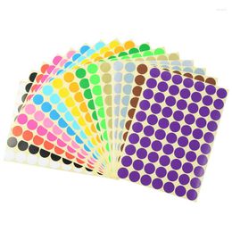 Gift Wrap Color-coded Round Self-adhesive Stickers Handwritten Dot Labels Product Classification Label Laser Printer Paper