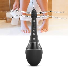 Beauty Items 7-Frequency Vibration Enema Douche Anal Cleaner Female Masturbation Tool Vaginal Body Erotic sexy Toys for Couple