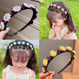 Hair Accessories Cute Flower Strawberry Band For Girls Child Clip Handmade Hairbands Headband Headwear Baby