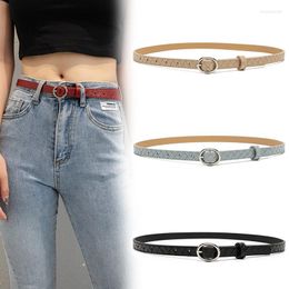 Belts Fashion Plaid Decorative Thin Belt For Women Dress Girls Pants Jean Waist Ceinture Female Riem Cinturones Para Mujer