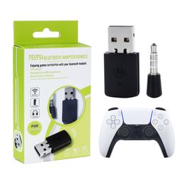 Top Quality PS5 Bluetooth Adapters 4.0 EDR USB Bluetooth Dongle Wireless Adapter Receiver For PS4 Controller Gamepad Bluetoothes Headsets Compatible P5 DHL