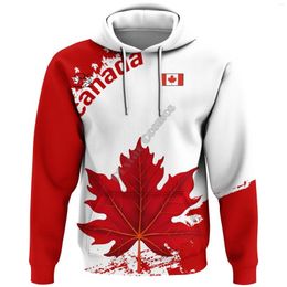 Men's Hoodies PLstar Cosmos 3DPrint Canada Flag National Culture Country Amazing Harajuku Streetwear Funny Unisex Hoodies/Sweatshirt/Zip Q-6