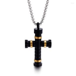 Pendant Necklaces Fashion Personality Titanium Steel Cross Creative And Versatile Necklace Accessories For Boys