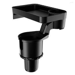 Drink Holder Car Cup With Food Eating Tray Rotatable Drinks Water Bottle Expander Table Organizer In The