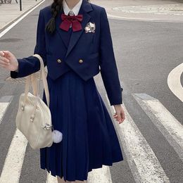 Clothing Sets 2022 JK Uniform Skirt Japanese Korean Version Of The College Style Genuine Suit Jacket Soft Girl