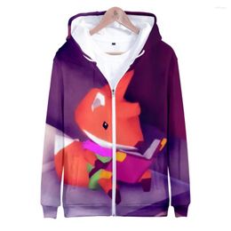 Men's Hoodies Tunic Zipper Unisex Fashion Zip Up Hooded Sweatshirt 3D Prints Streetwear Clothes