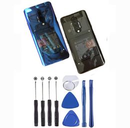 glass add UK - Cases Back Cover Glass Housing Case for OnePlus 7 7T 7pro Rear One Plus Seven pro Battery 1 add 9 Mobile Phone Shell Transparent Repair Replace Blu-ray