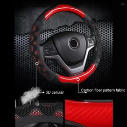 Steering Wheel Covers 3D Antiskid Car Cover Of Honeycomb Style Soft Plastic Wear-resistant Leather Durable Exquisite Breathable