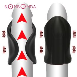 -Sex Toy Massagers Männer Penis verlängern Vibrationstrainer USB -Ladegerät Männliche Verzögerung Training Eichel Vibrator 10 Speed ​​Sex Machine Erwachsene