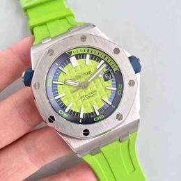 Luxury Mens Mechanical Watch Es Oak 15710 Fully Automatic Luminous Sports Swiss Brand Wristwatch