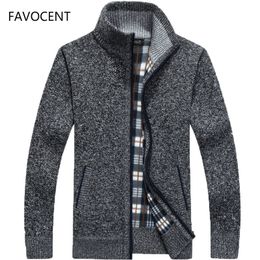 Men's Sweaters Autumn Winter Coat Faux Fur Wool Jackets Men Zipper Knitted Thick Warm Casual Knitwear Cardigan 220902