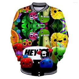 Women's Jackets FRDUN Harajuku Style Hey Bear Sensory 3D Casual Long Sleeve Baseball Jacket Women Clothes Fashion Kpop Tops