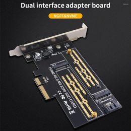 Computer Cables TISHRIC NGFF NVME TO PCIE 4X/8X/16X Adapter Support Hard Disc 2230/2242/2260/2280 NGFF/NVME Dual Interface SSD Board