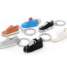 Classic 3D Mini Basketball Shoe Keychain Stereoscopic Sneaker Key Chain Top Quality Sport Shoe Keyring Fashion Accessories