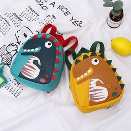 Backpacks Cute Cartoon Dinosaur Baby Kindergarten Schoolbag Children Boys Girls School Bags Adjustable Animals Kid Backpack 220830