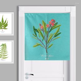 Curtain Retro American Style Flowers And Birds Simple Door Linen Tapestry Study Bedroom Home Decor Kitchen