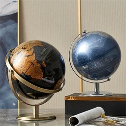 Decorative Objects Figurines World Globe for Interior Geography Kids Education Office Accessories Home Birthday Gifts 220902