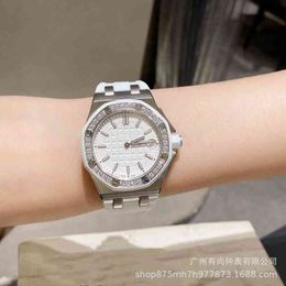 Luxury Mens Mechanical Watch Es Womens Blue Mirror Diamond Ring Rubber Band Swiss Brand Wristwatch Z0pg WK92