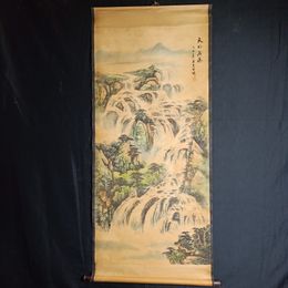 4 feets Scroll paintings Natural landscape waterfall ZT083