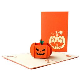 Greeting Cards Greeting Cards Halloween 3D -Up Witch Ghost Pumpkin Card For Party Postcard With Envelope Drop Delivery 2021 Home Gard Dh8Mb