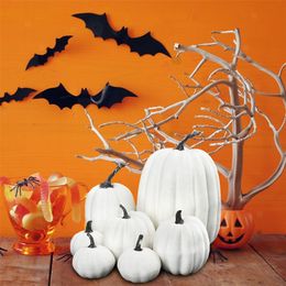 Party Decoration 7pcs Artificial Pumpkin Model Thanksgiving Pumpkin Fake Vegetable Halloween Diy Craft For Home Halloween Decoration Dro 220905