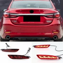 1 Pair For Mazda 6 Atenza 19-22 Mazda 3 Hatchback 2019 2022 CX-5 CX5 22-23 LED Bumper Light Rear Lamp Brake Light Turn Signal Reflector