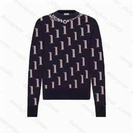 mens womens designers sweaters High quality winter brands Man Sweater jacket knit low neck men hoodies old flower knitted alphabet jacquard