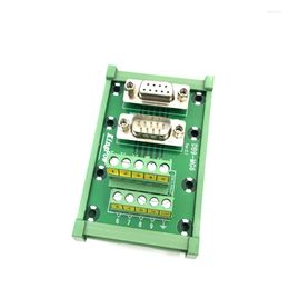 Computer Cables DB9 MG22 Double Head Solder-free Terminal Block Relay Module Frame DR9 Serial Port Male And Female Adapter Board