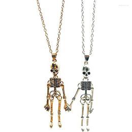 Pendant Necklaces Magnetic Goth Skull Matching Necklace For Couples Or Friends Friend Friendship