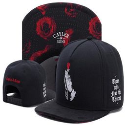 cheap sun hat Canada - Cayler & Sons Pray Rose Baseball Caps men women sports hip hop brand sun hat bone gorras casquette cheap Snapback Hats291E