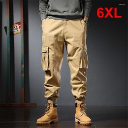 Men's Pants Plus Size 5XL 6XL Tactical Cargo Men Fashion Casual Military Male Multi-pocket Trousers Joggers Khaki Black