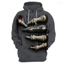 Men's Hoodies Colorful Skull Clown 3D Printing Hooded Couple Fashion Casual Youth Street Hip Hop High Large Size S-5XL