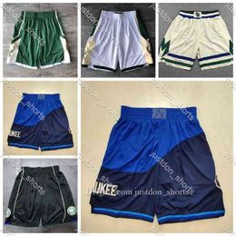 Men's Shorts Mens Giannis Antetokounmpo 34 Oscar Robertson 1 Ray Allen 34 Stitched Basketball Shorts Sweatpants Pants